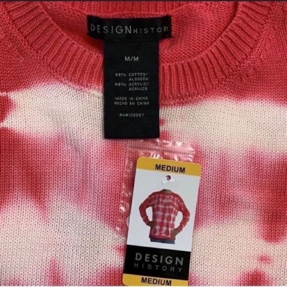 Design History Tye Dye Red & White
Sweater(Size Medium) - Picture 5 of 6